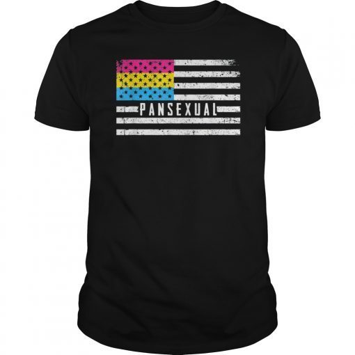Vingate Rainbow Pride American Flag LGBT Pansexual T Shirts