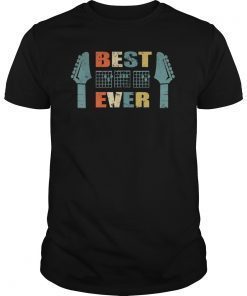 Vintage Dad Chords T-shirt Best Dad Ever Guitar Lover Gifts T-Shirt