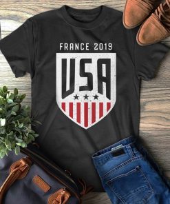 Vintage USA Soccer Team Fan - France 2019 Women National T-Shirt