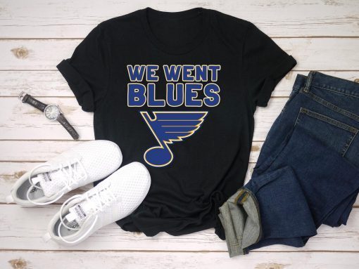 We Went Blues T Shirt - St Louis Blues Shirt - Stanley Cup Champions 2019 Gift - Blues Stanley Cup Parade - Blues Stanley Cup Shirt Tee