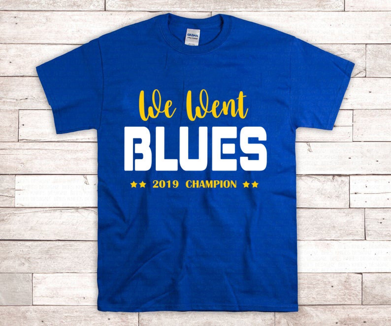 We Went Blues t Shirt - Blues Stanley Cup t Shirt - blues champion ...