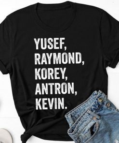 When They See Us Shirt, Yusef Raymond Korey Antron & Kevin Tshirt - Netflix T-shirt Central Park 5 Shirt Movie T-shirt
