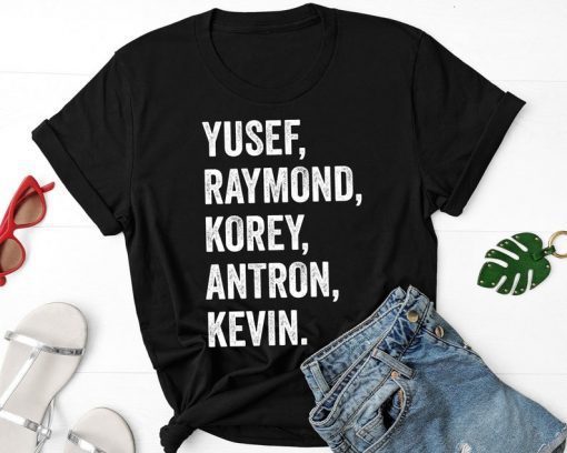 When They See Us Shirt, Yusef Raymond Korey Antron & Kevin Tshirt - Netflix T-shirt Central Park 5 Shirt Movie T-shirt