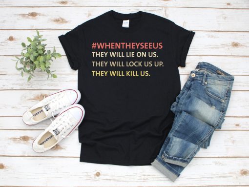 When They See Us Shirt, Yusef Raymond Korey Antron & Kevin Tshirt Central Park 5 Shirt Movie T-shirt