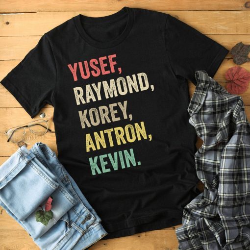 When They See Us Shirt, Yusef Raymond Korey Antron & Kevin Shirt - Netflix T-shirt - korey wise Shirt - Central Park 5 Shirt Movie Shirt
