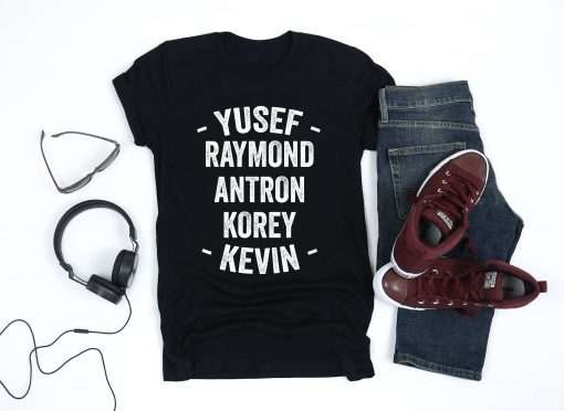 When They See Us Shirt, Yusef Raymond Korey Antron & Kevin Tshirt - Netflix T-shirt - korey wise Shirt - Central Park 5 Shirt Movie TShirts