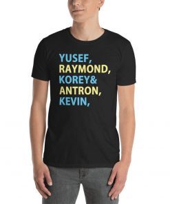 When They See Us Shirt, Yusef Raymond Korey Antron & Kevin shirt - Netflix T-shirt - korey wise Shirt - Central Park 5 Shirt Movie T-shirt