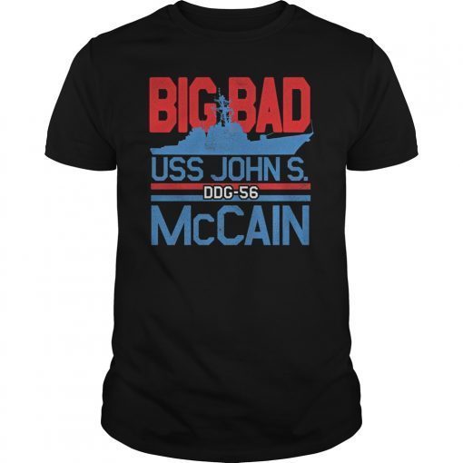 Womens DDG-56 USS John S. McCain T-Shirts