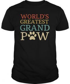 World's Greatest Grand Paw Dog Lovers Best Funny Gift T-Shirt