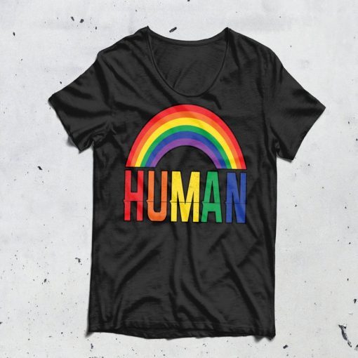 cheapest price and high quality .. Human Flag LGBT Gay Pride Month Transgender T-Shirt Vintage Human Flag Shirt Gift For Lgbt, Gay, Pride