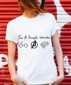 im A Simple Woman Who Love Harry Potter AvengersiI'me Of Thrones Gift Tee Shirt