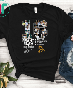 16 Grand Slam Novak Djokovic Signature Shirt