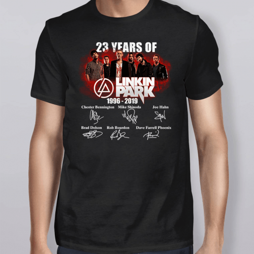 23 Years Of Linkin Park 1996 2019 Signature T-Shirt