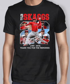 28 Years Tyler Skaggs 1991 2019 Thank You For The Memories Shirt
