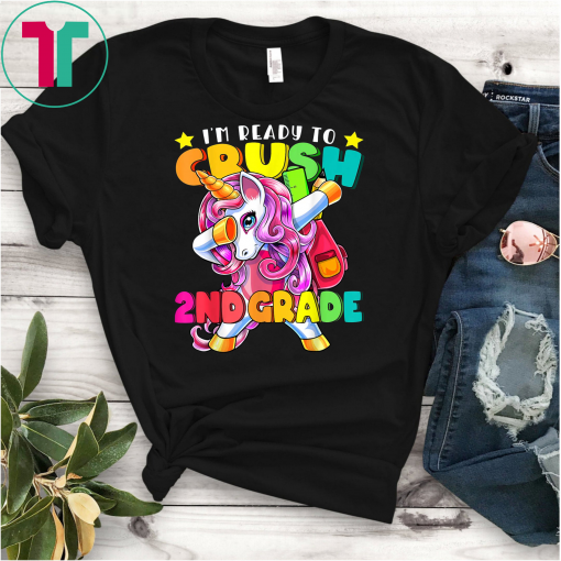 2nd Grade Dabbing Unicorn Back to School Shirt Girls Gift