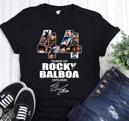 44 years of rocky balboa 1976 2020 signature shirt