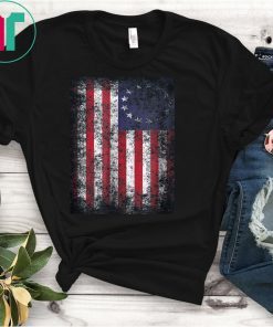 4th of July Patriotic Betsy Ross battle flag 13 colonies Shirt