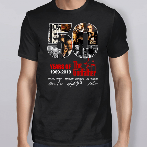 50 Years Of The Godfather 1969 2019 Signature T-Shirt