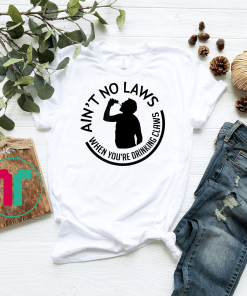 Ain't no laws when you're drinking claws - T Shirt