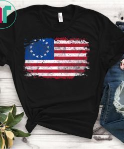 America Betsy Ross Flag 1776 Vintage Gift T-Shirt