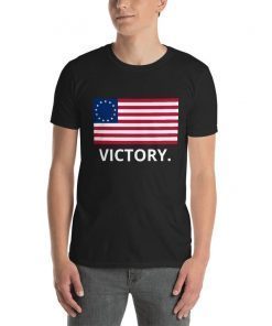 American Patriot Skull Betsy Ross Flag Revolutionary War 13 Colonies Tee Shirt
