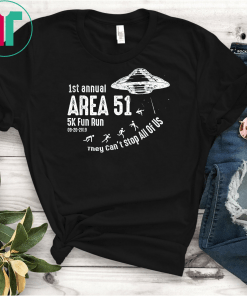 Area 51 5K Fun Run Tee Shirts