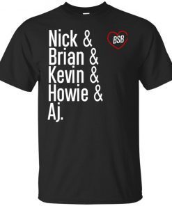 Backstreet Great Boys Band Names Gift T-Shirt