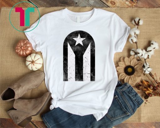 Bandera Negra Famosa Puerta de San Juan Puerto Rico Top T-Shirt