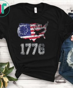 Betsy Ross American Flag 1776 T-Shirt 4th of July Gift Shirt