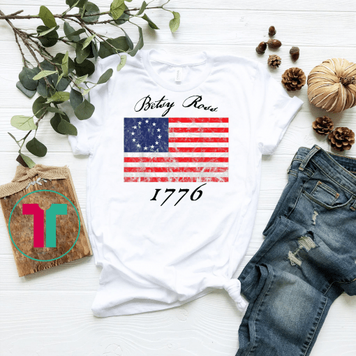 Betsy Ross Flag 1776 Vintage Revolutionary flag T-Shirt Rush Limbaugh T-Shirt
