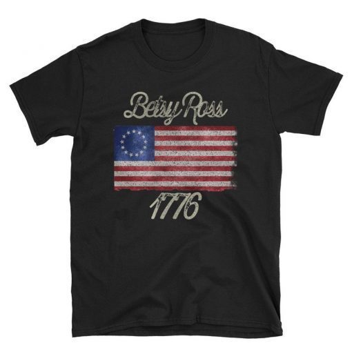 Betsy Ross Flag 1776 Vintage T-shirt God , Bless America Betsy Ross tshirt