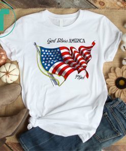 Betsy Ross Flag God Bless America T-Shirt Art by Gary Varvel