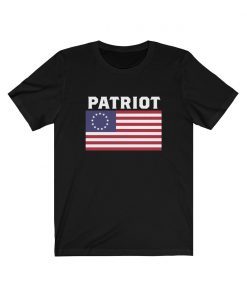 Betsy Ross Flag Patriot T-Shirt American Patriot 13 Original Colonies 1776 Shirts USA Flag Stars Circle Unisex Jersey Short Sleeve Tee