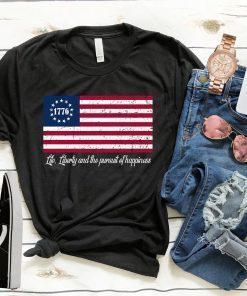 Betsy Ross Flag Shirt - 4th Of July American Flag Tshirt 1776 Patriotic American Gift Tee Shirt Unisex Bella Canvas Shirt