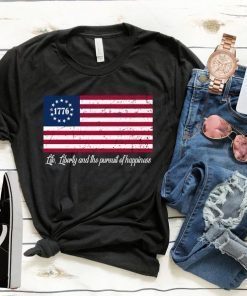Betsy Ross Flag Shirt 4th Of July American Flag Tshirt 1776 Patriotic American Shirt Unisex Bella Canvas Shirt