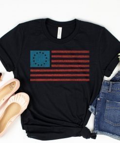 Betsy Ross Flag Shirt Vintage American Flag Shirts