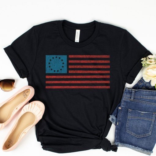 Betsy Ross Flag Shirt Vintage American Flag Shirts