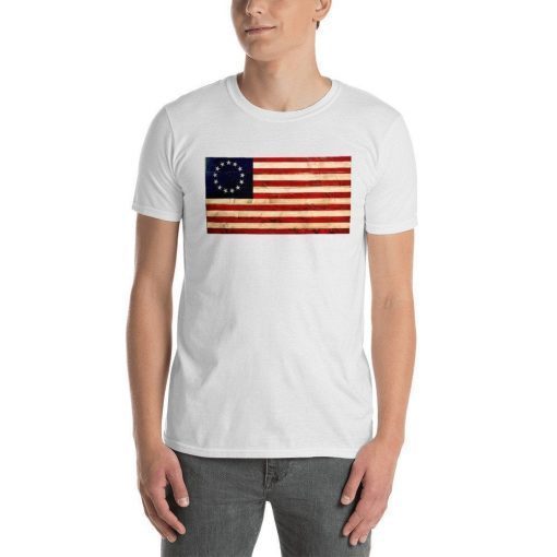 Betsy Ross Flag T Shirt Vintage Distressed American Flag TShirts