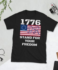 Betsy Ross Flag T-shirt Betsy Ross Flag Shirt Personalise with Your Signature Stand for Betsy Ross Unisex Tee Shirt
