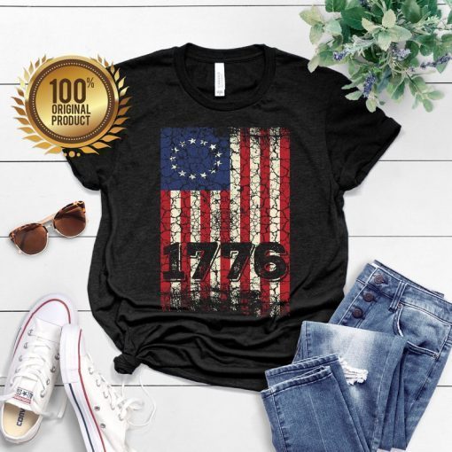 Betsy Ross Flag U.S.A. United States Of America, 1776 Classic Flag , the original Flag shirt,retro vintage shirt,Short-Sleeve Unisex T-Shirt