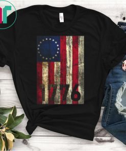 Betsy Ross Flag Vintage America First 1776 Betsy Ross Flag T-Shirt