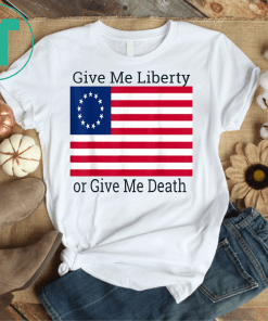 Betsy Ross Flag shirt God Bless America 1776 Vintage Men Women's Shirt