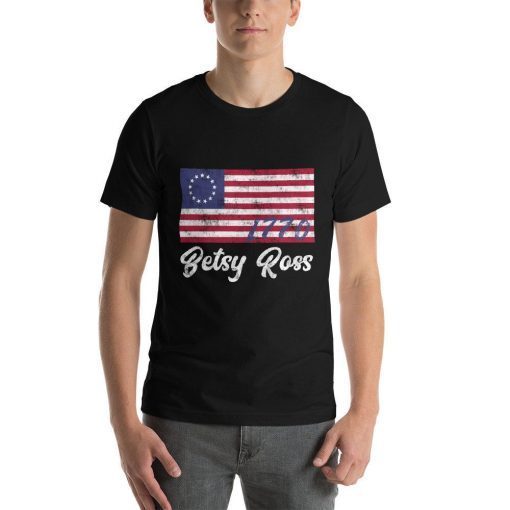 Betsy Ross Flag shirt God Bless America 1776 Vintage Men Women's Shirt Old Glory First American Betsy Ross Flag crop top Unisex Tee Shirts