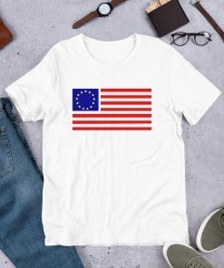 Betsy Ross Old Glory American USA Flag T-Shirt Colonial Flag Shirts