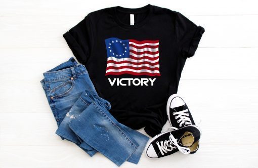 Betsy Ross Old Glory American USA Flag Victory Nine Gift T Shirt T-Shirt