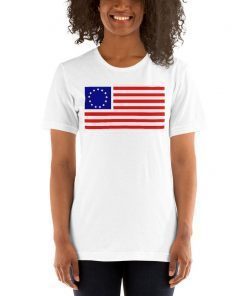 Betsy Ross Old Glory American USA Flag womans T-Shirt Colonial Flag woman Shirt 13 Colonies