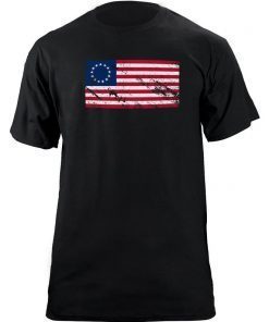 Betsy Ross T-Shirt Betsy Ross Flag American Flag Vintage Tee Shirts