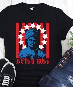 Betsy ross making the first american flag t-shirt