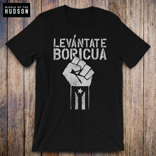 Black Puerto Rico Flag Shirt, Boricua, Resiste, Levantate Boricua, Ricky Renuncia