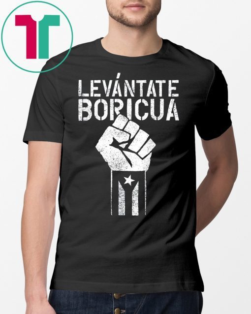 Black Puerto Rico Flag Shirt, Boricua, Resiste, Levantate Boricua, Ricky Renuncia